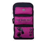 Two Bare Feet 44" Triple Bodyboard Carry Bag - Heavy Duty, Large Capacity for Three Boards - Padded Shoulder Straps, Sturdy Side Handle, Durable Zippers, Travel & Beach Ready (Triple (Raspberry))