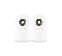 Two Bare Feet 70mm (78A) Longboard Clean Wheels Set of 4 inc ABEC5 Bearings & Spacers (50mm 78a Classic Skateboard Wheels & Abec5 Bearings)