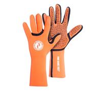 Two Bare Feet Adults 2.5mm Neoprene Wetsuit Gloves - Cold Water Swimming, Surf & Open Water Gloves - Thermal Insulated Winter Sea Swim, Triathlon & Watersports Gloves (Orange, XL)
