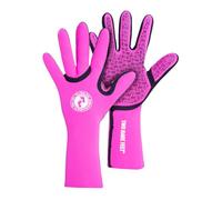 Two Bare Feet Adults 2.5mm Neoprene Wetsuit Gloves - Cold Water Swimming, Surf & Open Water Gloves - Thermal Insulated Winter Sea Swim, Triathlon & Watersports Gloves (Pink, L)