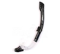 Two Bare Feet Adults Pro Dive Series Dry Top Snorkel (Black)
