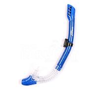 Two Bare Feet Adults Pro Dive Series Dry Top Snorkel (Blue)