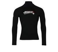Two Bare Feet Adults Thermal Fleece Lined Rash Guard Vest - Long Sleeve UV Protection Surf Base Layer, Wetsuit Swimming Top for Surfing, Snorkelling & Watersports (Black, XL)