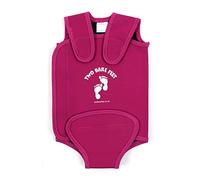 Two Bare Feet Baby Wrap Swim Suit/Baby Warmer Wetsuit - Girls & Boys - 0-24 Months (12-18 Months, Raspberry)
