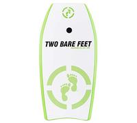 Two Bare Feet Bodyboard with Leash - Boogie Board for Kids | IXPE Foam Deck, EVA Core & Slick Bottom | Lightweight, Durable, High-Performance Wave Rider for Beach & Surf (Green Future)