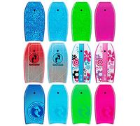 Two Bare Feet Bodyboard with Leash - Boogie Board for Kids | IXPE Foam Deck, EVA Core & Slick Bottom | Lightweight, Durable, High-Performance Wave Rider for Beach & Surf (Green Lagoon)