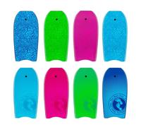 Two Bare Feet Bodyboard with Leash - Boogie Board for Kids | IXPE Foam Deck, EVA Core & Slick Bottom | Lightweight, Durable, High-Performance Wave Rider for Beach & Surf (Green Classic Pattern)