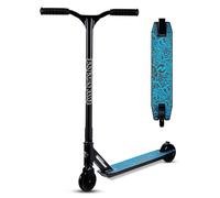 Two Bare Feet Cipher Model Stunt Scooter for Kids, Teens & Adults - Lightweight Freestyle Scooter with 360° Spin, ABEC-7 Bearings, 100mm PU Wheels, Durable Design for Tricks (Blue)