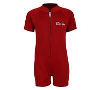 Two Bare Feet Classic Baby Wetsuit - Neoprene Swimsuit Ages 0-48 Months (XS (6-12 Months), Red)
