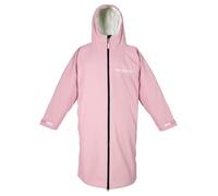 Two Bare Feet Elemental Waterproof Changing Robe Adults & Kids - 100% Waterproof & Windproof, Sherpa Fleece Lined, Slim Fit for Swimming, Surfing, Paddleboarding & Outdoors (Dusk/Cream, S/M)