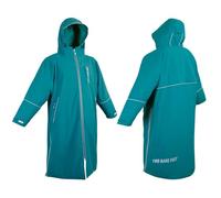 Two Bare Feet | Hi-Vis Equestrian Changing Robe | Waterproof, Windproof, Fleece-Lined Coat for Horse Riding & Outdoor Use (Sea Green/Sea Green, Medium)
