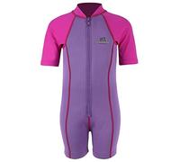 Two Bare Feet Lycra Arm Wetsuit for Baby Kids Children Toddler Swim Suit (Small, Lilac/Raspberry) …