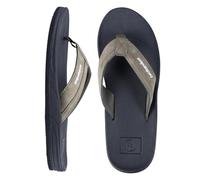 Two Bare Feet Men's Flip Flops - Comfortable Beach Sandals, Lightweight Slip-On, Durable Non-Slip Sole - Ideal for Summer, Holiday, Pool & Casual Wear (Drift (Black/Green), UK 10)