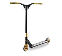 Two Bare Feet Metropolis & Terra Firma Model Stunt Scooter for Kids, Teens & Adults - Durable Freestyle Scooters with ABEC-9 Bearings, 360° Spin, 100mm Wheels (Metropolis Black/Gold)