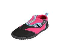 Two Bare Feet Rockpool Aqua Shoes - Lightweight, Quick-Drying Water Shoes for Men, Women & Kids - Perfect for Beach, Pool, Water Sports, and Outdoor Activities (Red Yellow Cliff Jump, C 13)
