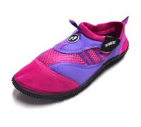 Two Bare Feet Rockpool Aqua Shoes - Lightweight, Quick-Drying Water Shoes for Men, Women & Kids - Perfect for Beach, Pool, Water Sports, and Outdoor Activities (Red Yellow Cliff Jump, C 7)