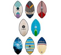 Two Bare Feet Skimboard 37 inch, Swallow Tail, 7 Ply Wood Construction, Suitable for Beginners, Unique Designs, Surf, Skim (Stellar)