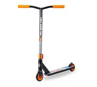 Two Bare Feet Stunt Scooter for Kids & Teens - Lightweight Pro Freestyle Scooter with 360° Spin Alloy Deck, ABEC-9 Bearings & High-Grip Wheels for Tricks & Jumps (Aztec Black/Orange)