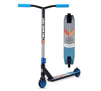 Two Bare Feet Stunt Scooter for Kids & Teens - Lightweight Pro Freestyle Scooter with 360° Spin Alloy Deck, ABEC-9 Bearings & High-Grip Wheels for Tricks & Jumps (Aztec Black/Blue)