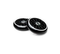 Two Bare Feet Stunt Scooter Wheels with ABEC 9 Bearings - 100mm Replacement Freestyle Scooter Wheels, Single Wheel or Pair (Black (Pair))