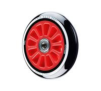 Two Bare Feet Stunt Scooter Wheels with ABEC 9 Bearings - 100mm Replacement Freestyle Scooter Wheels, Single Wheel or Pair (Red (Single))