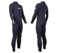 Two Bare Feet SupaFlex Men’s Full Length Wetsuit 3/2mm Superstretch Neoprene Summer Surf Suit with Back Zip - Ideal for Surfing, Paddleboarding, Open Water & Wild Swimming (Black, XL)