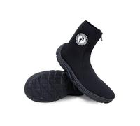 Two Bare Feet Unisex Adults & Kids 3mm Neoprene Zipped Wetsuit Boots - Surf Boots, Diving Boots, Water Shoes & Aqua Shoes - Durable, Flexible & Comfortable for Men, Women & Children (12, 3mm) Black