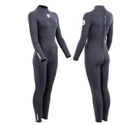 Two Bare Feet Women’s 2.5mm Thunderclap Full Length Summer Wetsuit - Superstretch Neoprene Back Zip for Surfing, Paddleboarding & Open Water Swimming (Black, L)