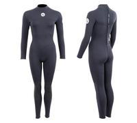 Two Bare Feet Women’s 2.5mm Thunderclap Full Length Summer Wetsuit - Superstretch Neoprene Back Zip for Surfing, Paddleboarding & Open Water Swimming (Black, XXL)