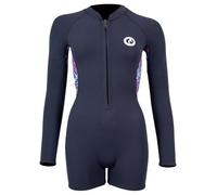 Two Bare Feet Women's 2mm Neoprene One-Piece Wetsuit - Premium Swim Suit for Surfing, Swimming, Scuba Diving & Water Sports, Flexible, Durable, Multiple Styles (Floral Front Zip, XXL)