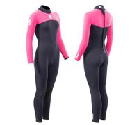 Two Bare Feet Women's Thunderclap 2.5mm Summer Full-Length Neoprene Wetsuit - Surfing, Swimming, Diving & Watersports Gear - Lightweight, Flexible & Durable Design (Fuchsia/Black, M)