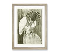Two Barge Herons By Theo Van Hoytema Classic Painting Framed Print | A2 Oak Framed Wall Art | Ready to Hang | Classic Animal Picture | Living Room Bedroom Lounge Office