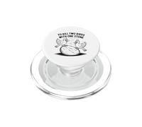 Two Birds With One Stone Fun for Kids and Teachers Idiom PopSockets PopGrip for MagSafe