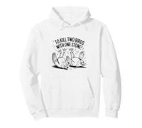 Two Birds With One Stone Fun for Kids and Teachers Idiom Pullover Hoodie