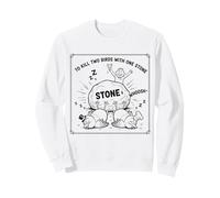 Two Birds With One Stone Fun for Kids and Teachers Idiom Sweatshirt