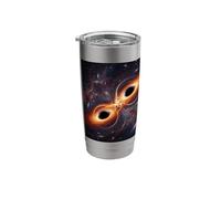 Two Black Holes Space Collision Accretion Disk Concept Stainless Steel Insulated Tumbler