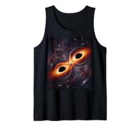 Two Black Holes Space Collision Accretion Disk Concept Tank Top