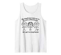 Two Boyfriends Girl Tank Top