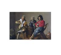 Two Boys And A Girl Making Music Jan M. Molenaar Poster Poster Painting Canvas Wall Art Living Room Posters Painting 24x36inch(60x90cm)