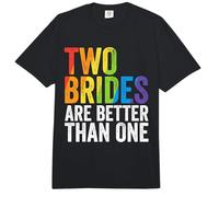 Two Brides are Better Than One Bachelorette Wedding Mom Comfort Colors Adult Heavyweight T-Shirt