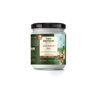 Two Brothers India Farms Cold Pressed Coconut Oil 473ml - Unrefined & Single Filtered, Made from Dried Coconut Kernel, Certified Glyphosate Free, for Cooking, Frying, Hair & Skin