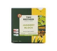 Two Brothers India Farms - Handmade Sugarcane Jaggery Block (900g) | Unrefined, Preservative-Free, Nutrient-Rich Gud | Iron-Boosting | Healthy Sugar Substitutes