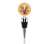 Two Butterflies And Elephant Wine Stoppers Reusable Wine Bottle Stopper Decorative Champagne Stoppers Silicone Beverage Bottle Sealer Keep Fresh, Leakproof Wines Saver for Bar Party Decor