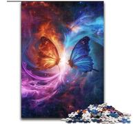 Two Butterflies in Two Sidesone 1000 Piece Jigsaw Puzzle for Adults And Teenagers, Interesting Stress Reduction Parent-child Interaction (26x38cm)