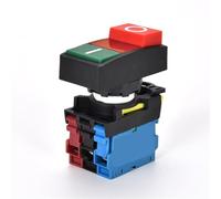 Two-button LA36M-11 Two-position Push Button Switch 1NO1NC With Light Power Start And Stop 10A 1Pcs(1NO1NC_220V)