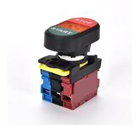 Two-button LA36M-11 Two-position Push Button Switch 1NO1NC With Light Power Start And Stop 10A 1Pcs(1NO1NC_110-220V)