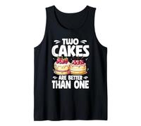 Two Cakes are Better Than One Baker Cookie Cake Banking Tank Top