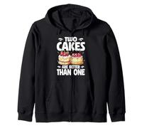 Two Cakes Are Better Than One Baker Cookie Cake Banking Zip Hoodie