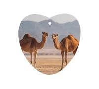 Two Camel in The Desert Automotive Air Fresheners Love form