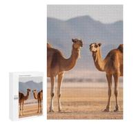 Two Camel in The Desert Wooden Jigsaw Puzzles for Adults